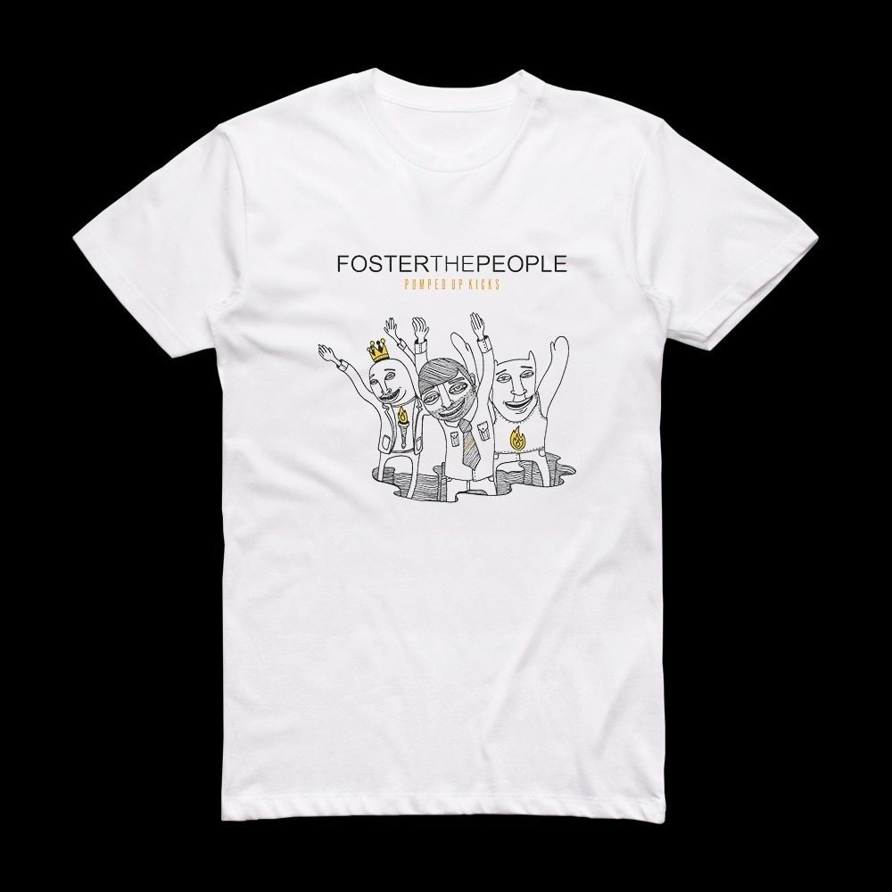 Foster The People Pumped Up Kicks Album Cover T-Shirt White
